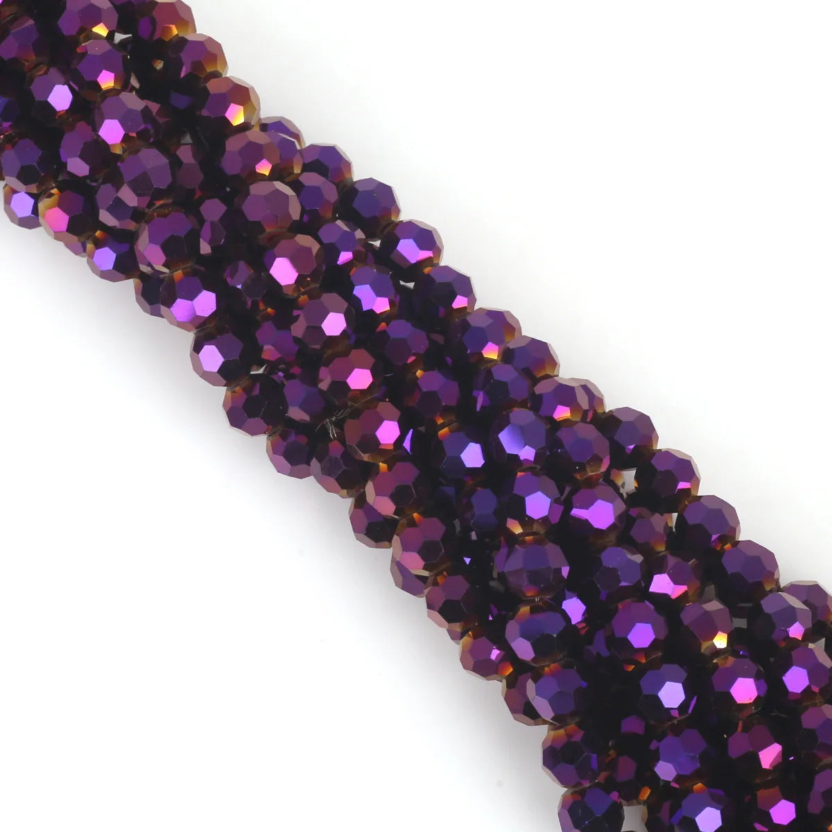 3 4 6 8mm Round Crystal Beads Faceted Colorful Glass Beads Loose Spacer Bead for Jewerly Making Needlework Bracelet Necklace DIY