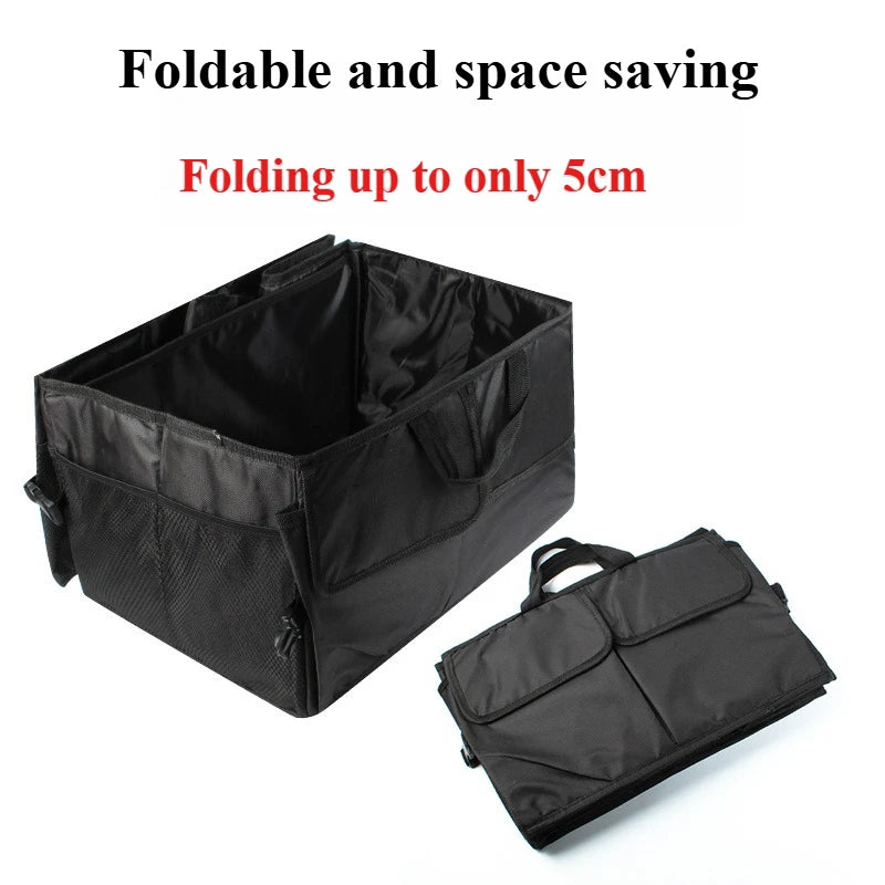 Trunk storage box, car supplies, foldable large car rental, storage box, camping car storage box