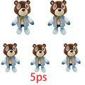 Kawaii Kanye Dropout Bear Teddy Bear Plush Toys Kanye West Graduation Soft Stuffed Home Room Decor Dolls for Kid Birthday Gift