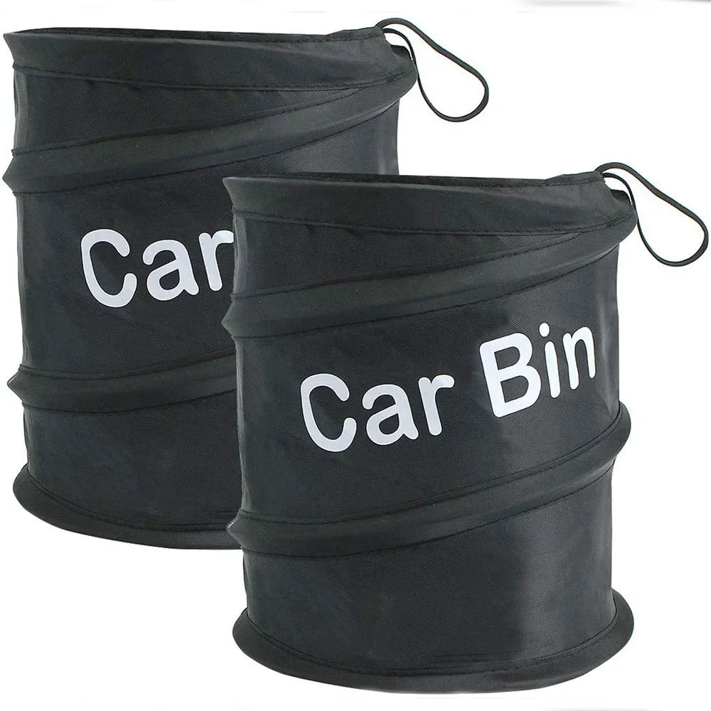 Car Trash Portable Vehicle Garbage Can Foldable Pop-up Waterproof Bag Waste Basket Auto Accessories Interior Car Accessory
